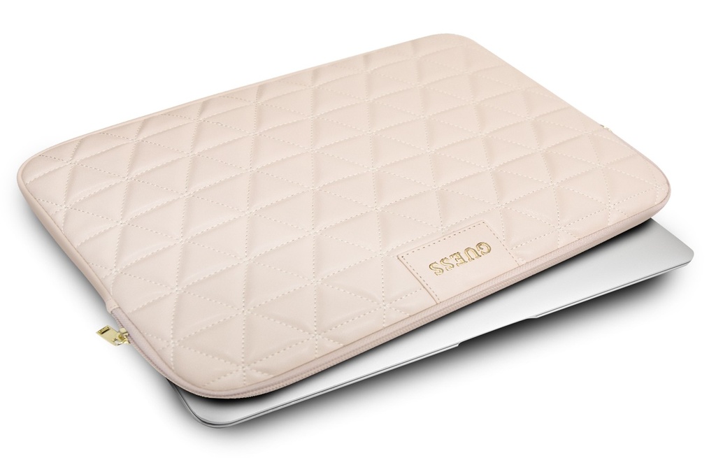 GUESS FUNDA QUILTED PORTATILES 13"-14" ROSA