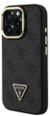 GUESS CARCASA MAGSAFE 4G TRIANGLE SOPORTE CAMARA IPHONE 15 PRO MAX NEGRO