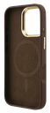 GUESS CARCASA MAGSAFE 4G TRIANGLE SOPORTE CAMARA IPHONE 16 PRO MAX MARRON