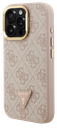 GUESS CARCASA MAGSAFE 4G TRIANGLE SOPORTE CAMARA IPHONE 15 PRO MAX ROSA