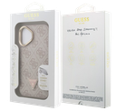 GUESS CARCASA MAGSAFE 4G TRIANGLE SOPORTE CAMARA IPHONE 16 ROSA