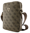 GUESS BANDOLERA 8" 4G TRIANGLE LOGO MARRON