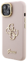 GUESS CARCASA GRAINED 4G SOPORTE CAMARA IPHONE 13 ROSA