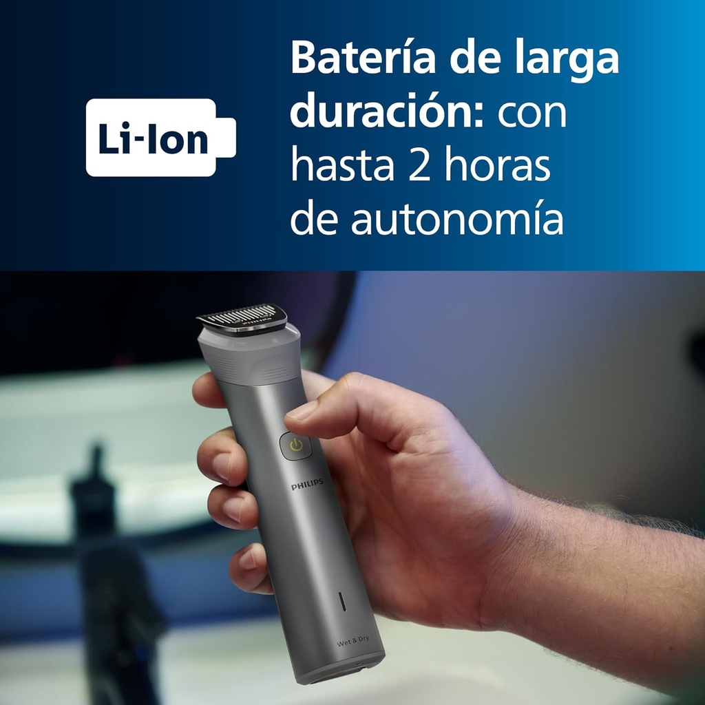 PHILIPS RECORTADORA MG5950 CON BATERIA 12 ACCESORIOS