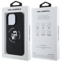KARL LAGERFELD CARCASA MAGSAFE K&C IPHONE 16 PRO MAX NEGRO
