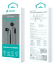 DEVIA AURICULAR METAL M2 TIPO C NEGRO