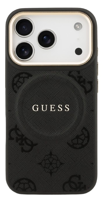 GUESS CARCASA MAGSAFE PEONY IPHONE 17 PRO NEGRO