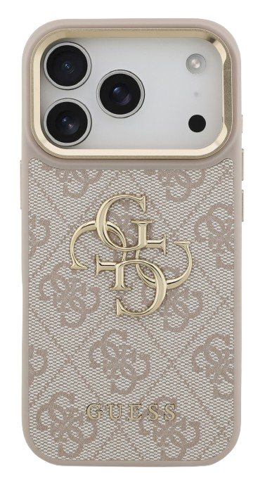 GUESS CARCASA 4G SOPORTE CAMARA IPHONE 17 PRO ROSA