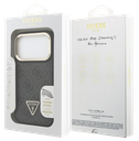 GUESS CARCASA MAGSAFE 4G TRIANGLE SOPORTE CAMARA IPHONE 17 PRO MAX NEGRO