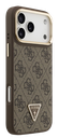 GUESS CARCASA MAGSAFE 4G TRIANGLE SOPORTE CAMARA IPHONE 17 PRO MAX MARRON