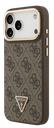 GUESS CARCASA MAGSAFE 4G TRIANGLE SOPORTE CAMARA IPHONE 17 PRO MAX MARRON