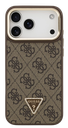 GUESS CARCASA MAGSAFE 4G TRIANGLE SOPORTE CAMARA IPHONE 17 PRO MAX MARRON