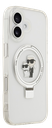 KARL LAGERFELD CARCASA MAGSAFE RINGSTAND IPHONE 17 BLANCO