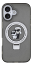 KARL LAGERFELD CARCASA MAGSAFE RINGSTAND IPHONE 17 NEGRO