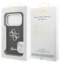 GUESS CARCASA GRAINED 4G SOPORTE CAMARA IPHONE 17 PRO MAX NEGRO