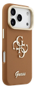 GUESS CARCASA GRAINED 4G SOPORTE CAMARA IPHONE 17 PRO MARRON
