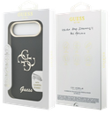 GUESS CARCASA GRAINED 4G SOPORTE CAMARA IPHONE AIR NEGRO