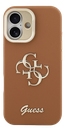 GUESS CARCASA GRAINED 4G SOPORTE CAMARA IPHONE 17 MARRON