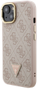 GUESS CARCASA MAGSAFE 4G TRIANGLE SOPORTE CAMARA IPHONE 14 ROSA