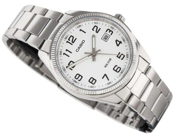 CASIO RELOJ TIMELESS COLLECTION MTP1302D7BVDF ESFERA BLANCA/CUARZO
