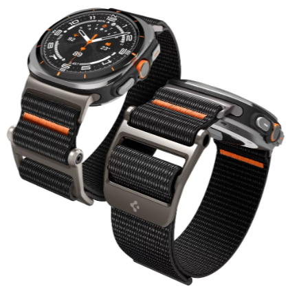 SPIGEN CORREA SAMSUNG GALAXY WATCH 8 DURAPRO FLEX NEGRO / NARANJA (copia)