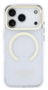 GUESS CARCASA MAGSAFE SOPORTE CAMARA IPHONE 17 PRO DORADO