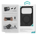 DEVIA CARCASA MAGNETIC SOUNDBOOST SOPORTE IPHONE 17 PRO NEGRO