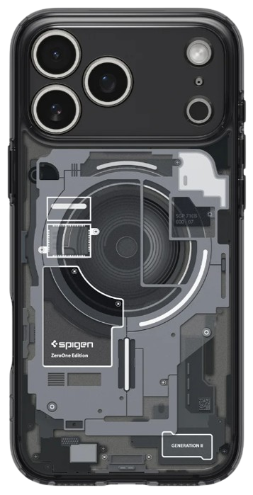 SPIGEN CARCASA ULTRA HYBRID MAGSAFE IPHONE 17 PRO NEGRO