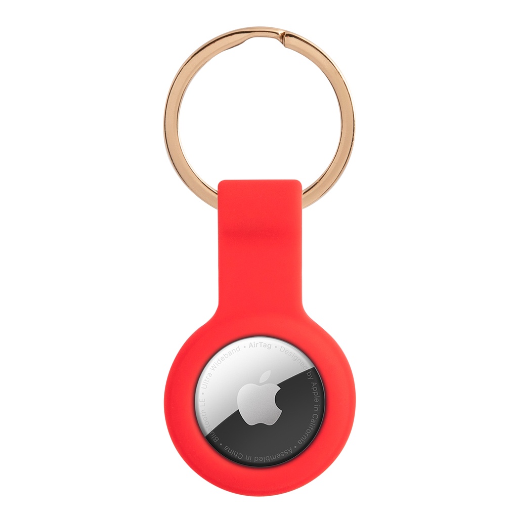 GUESS funda silicona AIRTAG CLASSIC ROJO