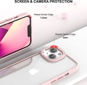 DEVIA Carcasa shockproof CRYSTAL IPhone 14 PRO ROSA