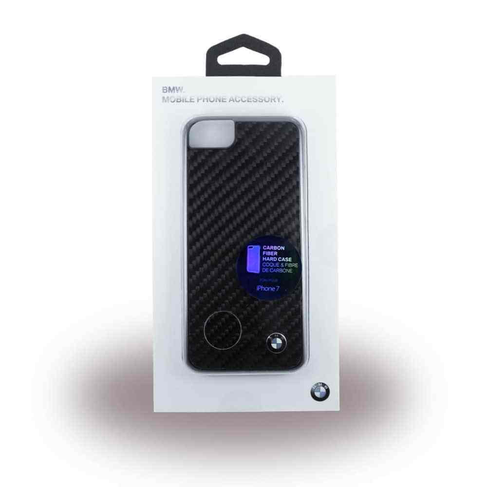 BMW carcasa fibra carbono Iphone 8/7/6s/6 NEGRO