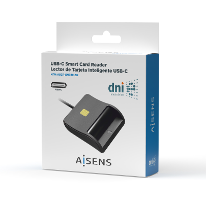 AISENS Lector DNI ELECTRÓNIC0 USB-C