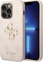GUESS carcasa 4G METAL LOGO IPHONE 15 PRO MAX ROSA