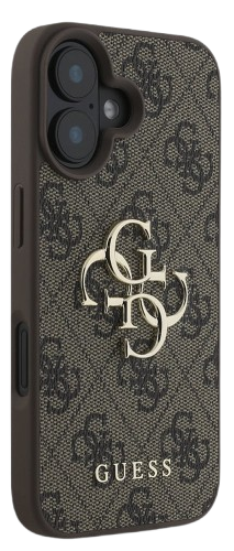 GUESS CARCASA BIG LOGO IPHONE 16 MARRON