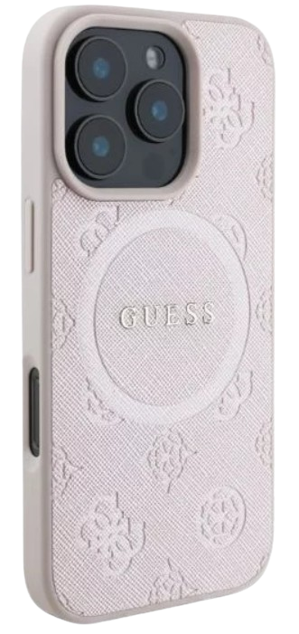 GUESS CARCASA MAGSAFE PEONY CLASSIC IPHONE 16 PRO ROSA