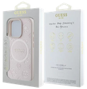 GUESS CARCASA MAGSAFE PEONY CLASSIC IPHONE 16 PRO ROSA