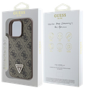 GUESS CARCASA TRIANGLE STRASS IPHONE 16 PRO MARRON