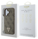 GUESS CARCASA TRIANGLE STRASS IPHONE 16 MARRON