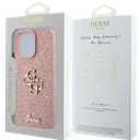 GUESS CARCASA GLITTER 4G IPHONE 16 PRO ROSA