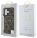 GUESS CARCASA MAGSAFE RING CLASSIC LOGO IPHONE 16 MARRON