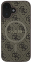 GUESS CARCASA MAGSAFE RING CLASSIC LOGO IPHONE 16 MARRON
