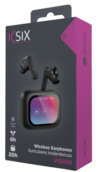 KSIX AURICULARES INALAMBRICOS VISION NEGRO