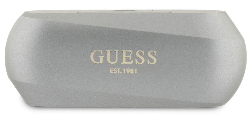 GUESS AURICULAR TWS METALLIC LOGO PLATA
