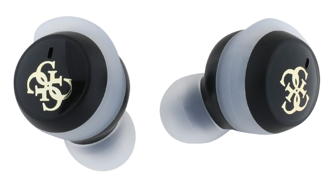 GUESS AURICULAR TWS MINI 4G LOGO NEGRO