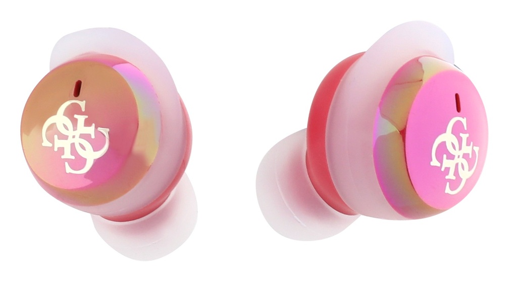 GUESS AURICULAR TWS MINI 4G LOGO ROSA