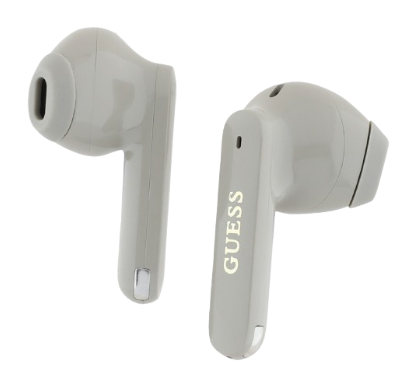 GUESS AURICULAR TWS METALLIC LOGO PLATA