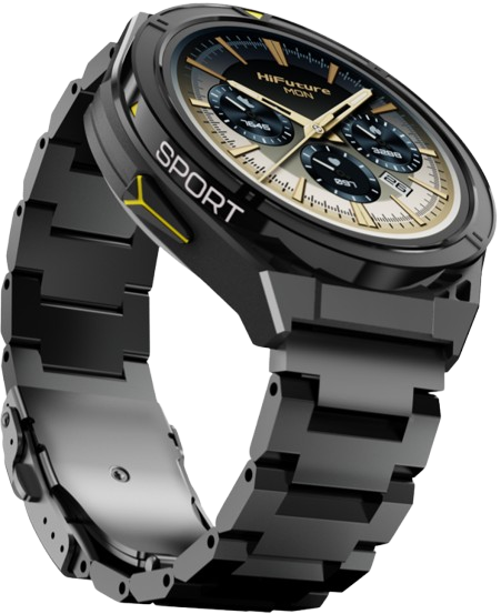 HIFUTURE SMARTWATCH ACTIVE NEGRO/AMARILLO