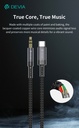 DEVIA CABLE IPURE JACK-USB-C 3.5mm WOVEN 1M NEGRO