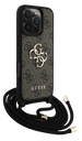 GUESS CARCASA CROSSBOY STRAP 4G IPHONE 16 PRO MARRON