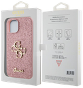 GUESS CARCASA GLITTER 4G IPHONE 13 ROSA